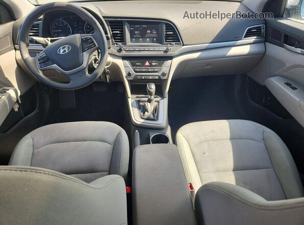 5NPD84LF5HH089306 2017 HYUNDAI ELANTRA Silver წინა პანელის ხედი