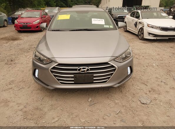 5NPD84LF5HH090939 2017 HYUNDAI ELANTRA Silver ხელსაწყოთა პანელის ხედი