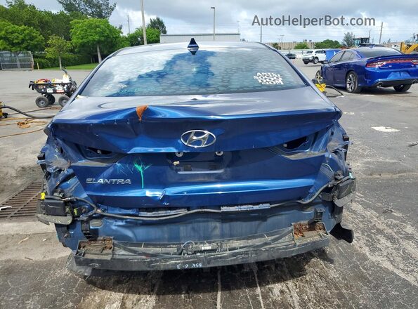 5NPD84LF5HH091119 2017 HYUNDAI ELANTRA Blue Вид ззаду
