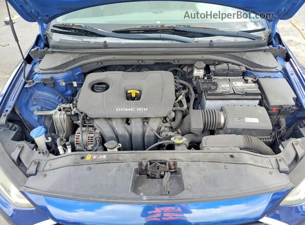 5NPD84LF5HH091119 2017 HYUNDAI ELANTRA Blue Вид задньої частини салону
