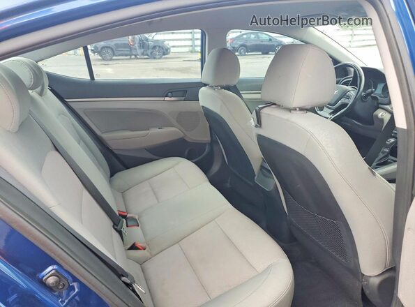5NPD84LF5HH091119 2017 HYUNDAI ELANTRA Blue Вид задніх сидінь
