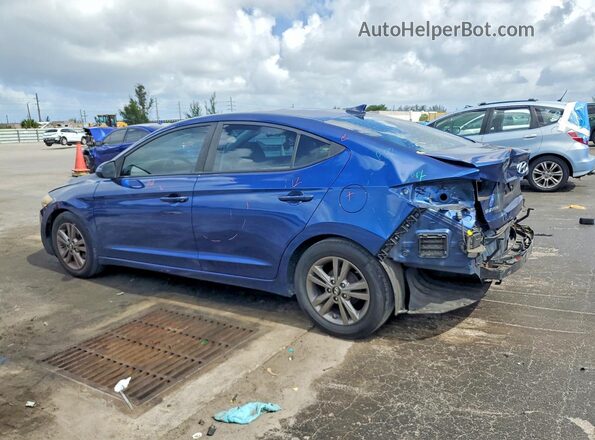 5NPD84LF5HH091119 2017 HYUNDAI ELANTRA Blue Задня ліва чверть