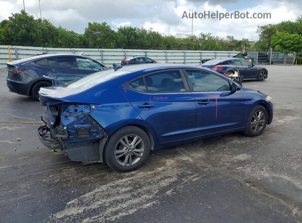 5NPD84LF5HH091119 2017 HYUNDAI ELANTRA Blue Задня права чверть
