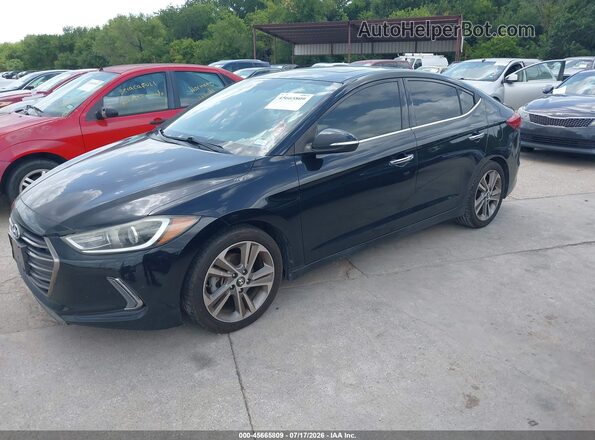 5NPD84LF5HH097812 2017 HYUNDAI ELANTRA Black Vista tres cuartos delantera izquierda