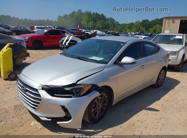 5NPD84LF5HH128766 2017 HYUNDAI ELANTRA Серебряный Передняя левая четверть