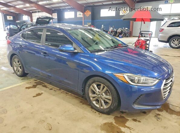 5NPD84LF5HH129755 2017 HYUNDAI ELANTRA Blue წინა მარჯვენა