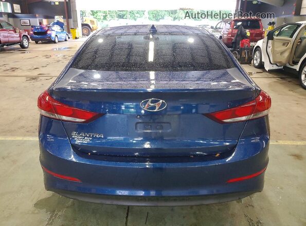 5NPD84LF5HH129755 2017 HYUNDAI ELANTRA Blue უკანა ხედი