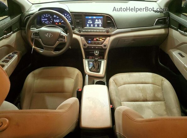5NPD84LF5HH129755 2017 HYUNDAI ELANTRA Blue წინა პანელის ხედი