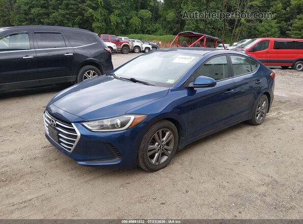 5NPD84LF5HH148614 2017 HYUNDAI ELANTRA Navy Передняя левая четверть