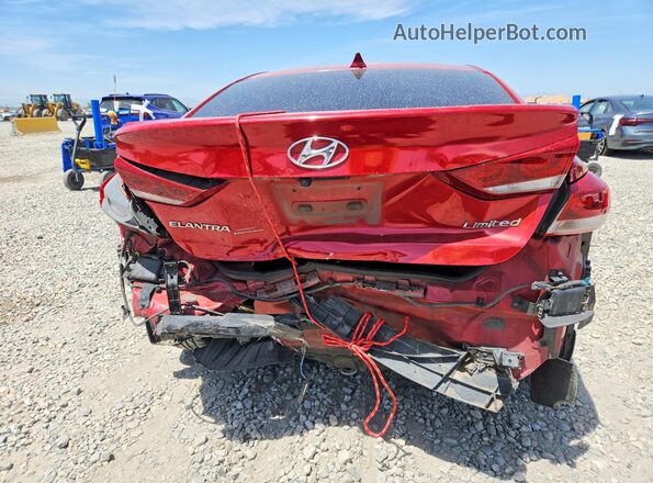 5NPD84LF5HH156955 2017 HYUNDAI ELANTRA Red Вид ззаду