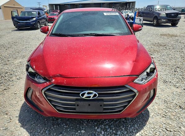 5NPD84LF5HH156955 2017 HYUNDAI ELANTRA Red Вид спереду