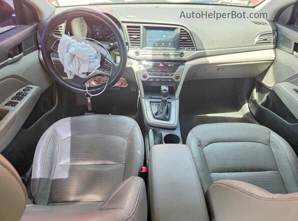 5NPD84LF5HH156955 2017 HYUNDAI ELANTRA Red Вид панелі приладів