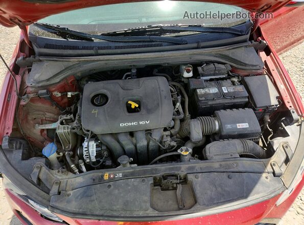 5NPD84LF5HH156955 2017 HYUNDAI ELANTRA Red Вид задньої частини салону