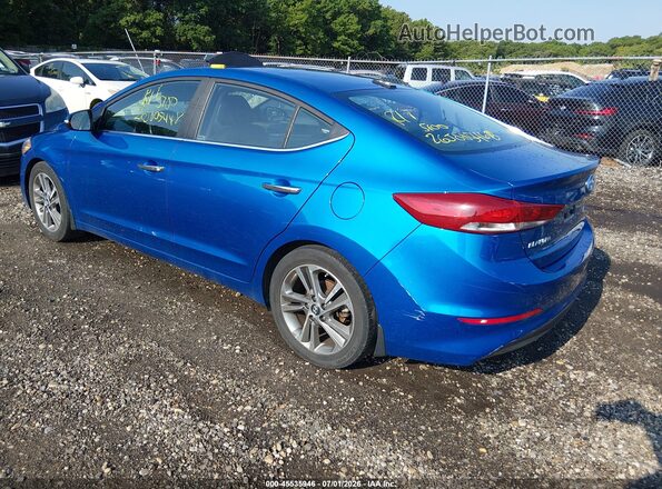 5NPD84LF5HH163808 2017 HYUNDAI ELANTRA Blue Trasero izquierdo