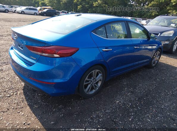5NPD84LF5HH163808 2017 HYUNDAI ELANTRA Blue Trasero derecho