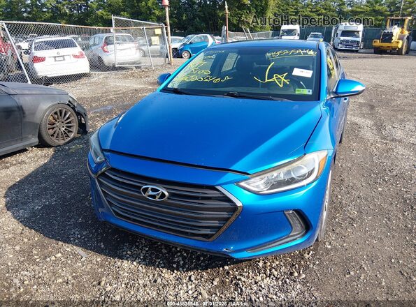 5NPD84LF5HH163808 2017 HYUNDAI ELANTRA Blue Vista del salpicadero