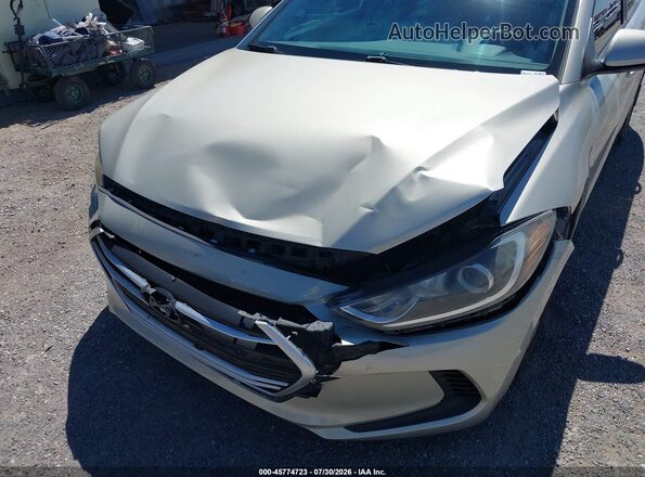 5NPD84LF5HH208455 2017 HYUNDAI ELANTRA Champagne Vista frontal