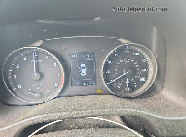 5NPD84LF5JH217372 2018 HYUNDAI ELANTRA White Widok zestawu wskaźników