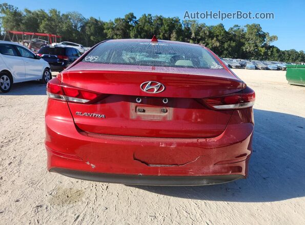 5NPD84LF5JH217629 2018 HYUNDAI ELANTRA Red Widok z tyłu
