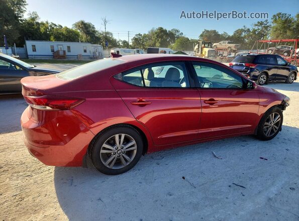 5NPD84LF5JH217629 2018 HYUNDAI ELANTRA Red Tył prawy