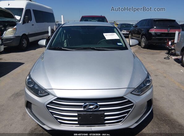 5NPD84LF5JH235208 2018 HYUNDAI ELANTRA Silver Вид щитка приладів