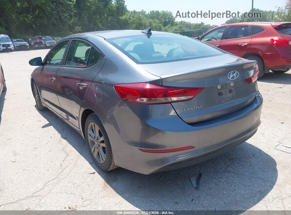 5NPD84LF5JH245334 2018 HYUNDAI ELANTRA Gray Задня ліва чверть