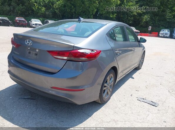 5NPD84LF5JH245334 2018 HYUNDAI ELANTRA Gray Задня права чверть