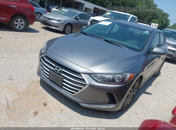 5NPD84LF5JH245334 2018 HYUNDAI ELANTRA Gray Передня ліва чверть