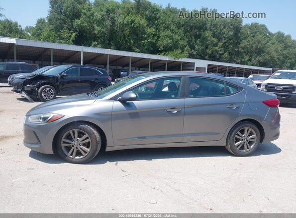 5NPD84LF5JH245334 2018 HYUNDAI ELANTRA Gray Вид задньої частини салону