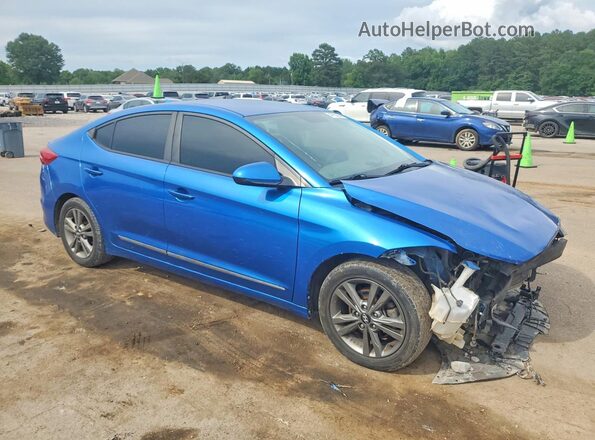 5NPD84LF5JH247827 2018 HYUNDAI ELANTRA Blue წინა მარჯვენა