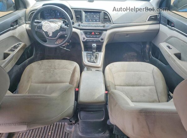5NPD84LF5JH247827 2018 HYUNDAI ELANTRA Blue წინა პანელის ხედი