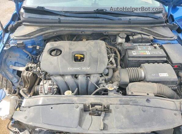 5NPD84LF5JH247827 2018 HYUNDAI ELANTRA Blue უკანა სალონის ხედი