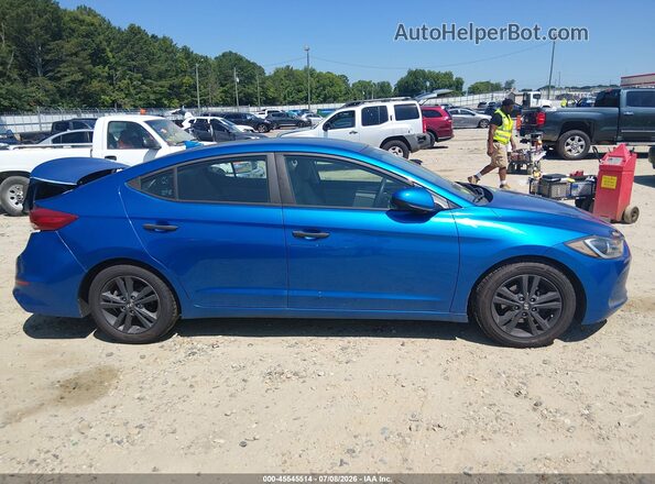 5NPD84LF5JH249481 2018 HYUNDAI ELANTRA Blue Widok wnętrza z tyłu