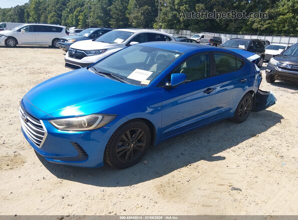 5NPD84LF5JH249481 2018 HYUNDAI ELANTRA Blue Przód lewy