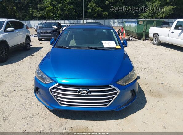 5NPD84LF5JH249481 2018 HYUNDAI ELANTRA Blue Widok zestawu wskaźników