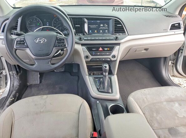 5NPD84LF5JH286787 2018 HYUNDAI ELANTRA Silver წინა პანელის ხედი