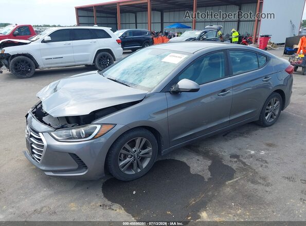 5NPD84LF5JH300784 2018 HYUNDAI ELANTRA Gray Передня ліва чверть