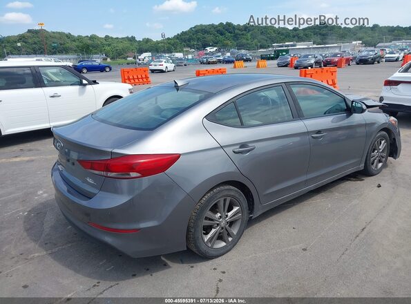 5NPD84LF5JH300784 2018 HYUNDAI ELANTRA Gray Задня права чверть