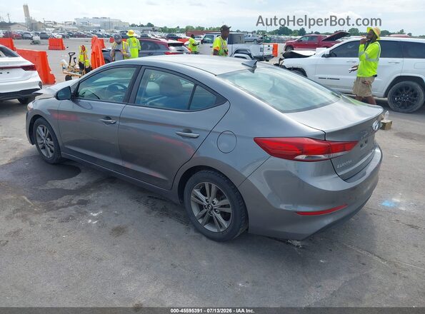 5NPD84LF5JH300784 2018 HYUNDAI ELANTRA Gray Задня ліва чверть