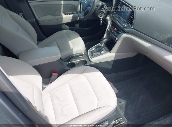 5NPD84LF5JH300784 2018 HYUNDAI ELANTRA Gray Вид салону спереду