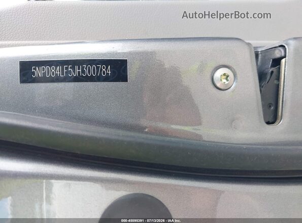 5NPD84LF5JH300784 2018 HYUNDAI ELANTRA Gray Вид підкапотного простору