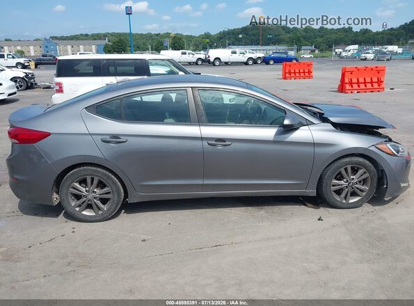 5NPD84LF5JH300784 2018 HYUNDAI ELANTRA Gray Вид задньої частини салону