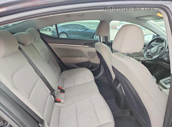 5NPD84LF5JH307122 2018 HYUNDAI ELANTRA Черный Вид задних сидений