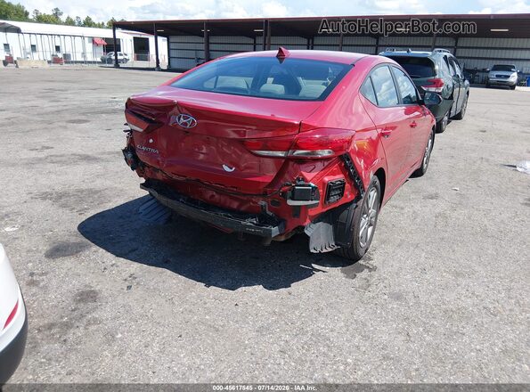 5NPD84LF5JH309677 2018 HYUNDAI ELANTRA Красный Задняя правая четверть