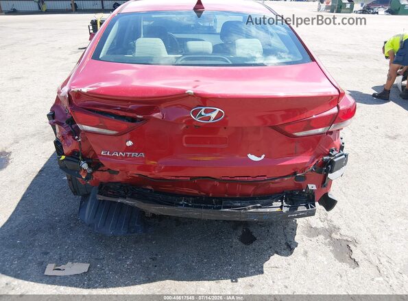 5NPD84LF5JH309677 2018 HYUNDAI ELANTRA Красный Вид спереди