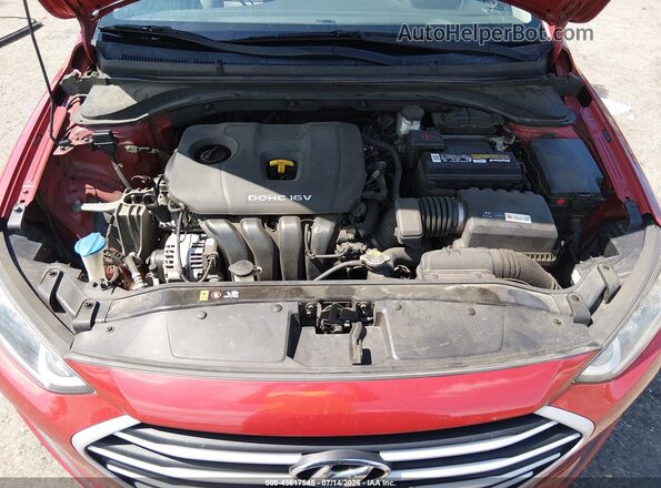 5NPD84LF5JH309677 2018 HYUNDAI ELANTRA Красный Вид сзади