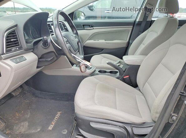 5NPD84LF5JH315351 2018 HYUNDAI ELANTRA Black Вид салону спереду