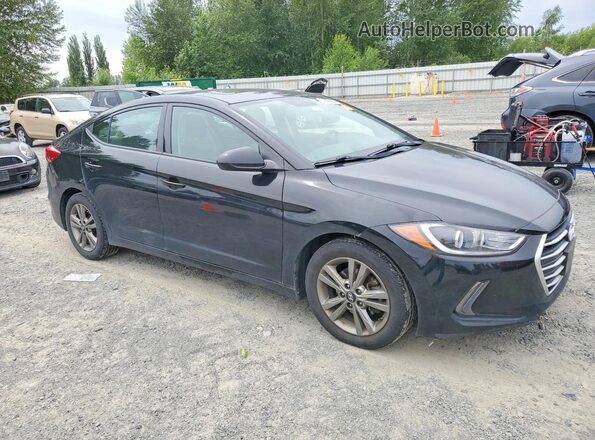 5NPD84LF5JH315351 2018 HYUNDAI ELANTRA Black Передня права чверть