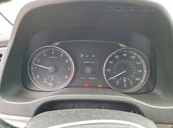 5NPD84LF5JH315351 2018 HYUNDAI ELANTRA Black Вид щитка приладів
