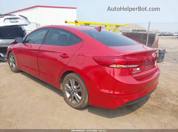 5NPD84LF5JH332425 2018 HYUNDAI ELANTRA Red Հետևի ձախ